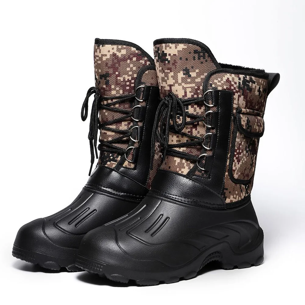 

Hot Selling Men Winter Snow Boots Waterproof Insulated Outdoor Hunting Hiking Shoes -B5