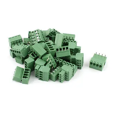 

20 Pair 4 Position 3.81mm Pitch Male Female PCB Screw Terminal Block