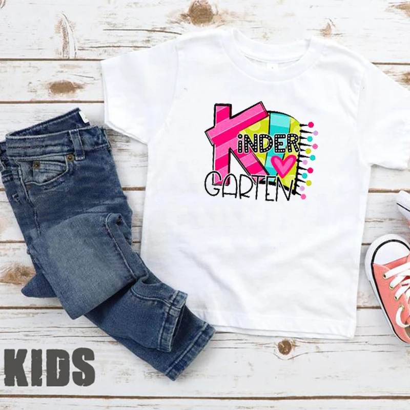 

Kindergarten Shirt Back To School Tee Mother and Daughter Clothes 2020 First Day of School Shirt Big Sister Fashion Print