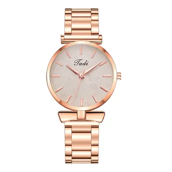 

2020 Women Watches Ladies Quartz Watch Tadi Sleek Minimalist Calendar Stainless Steel Mesh Belt Woman Ladies Quartz Watch Quartz