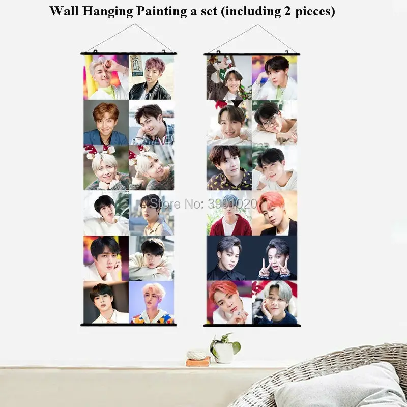 Kpop Bangtan Boys J-HOPE Hanging Painting Art Painting Wall Scroll Poster 