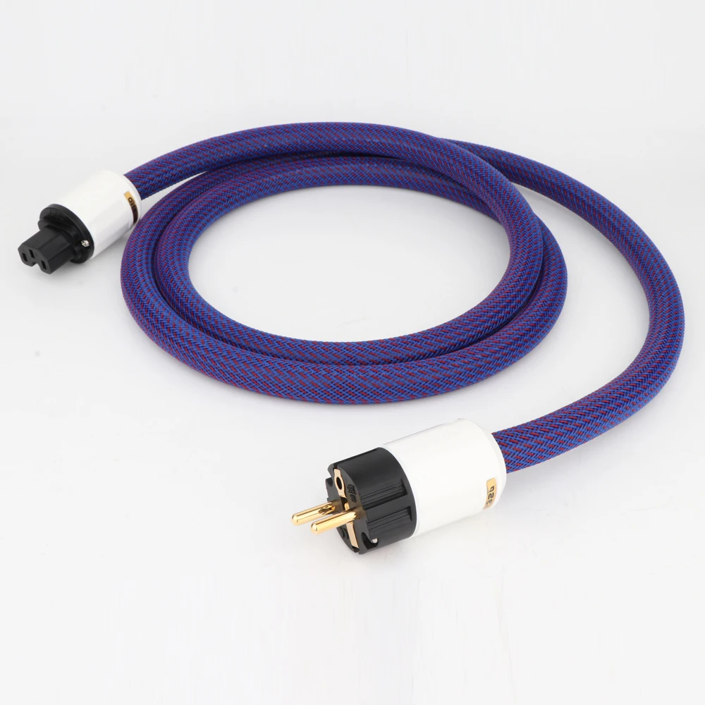 Cavo Di Alimentazione Hifi 4 Fili Di Rame Quadrati Ofc Cavo Di Rete Ca Hi-Fi Cavi Di Alimentazione Di Grado Audio Cavo Di Alimentazione Spina Ue/Usa
