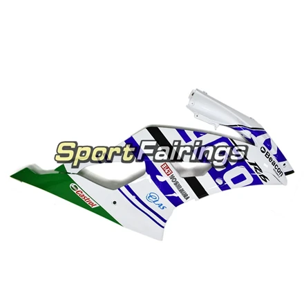 Для кузова yamaha YZF-600 R6 08 09, 10, 11, 12, 13, 14, 15, 16 лет капоты Пластик впрыска панели Sportbike тела работы белого и синего цвета-зеленый
