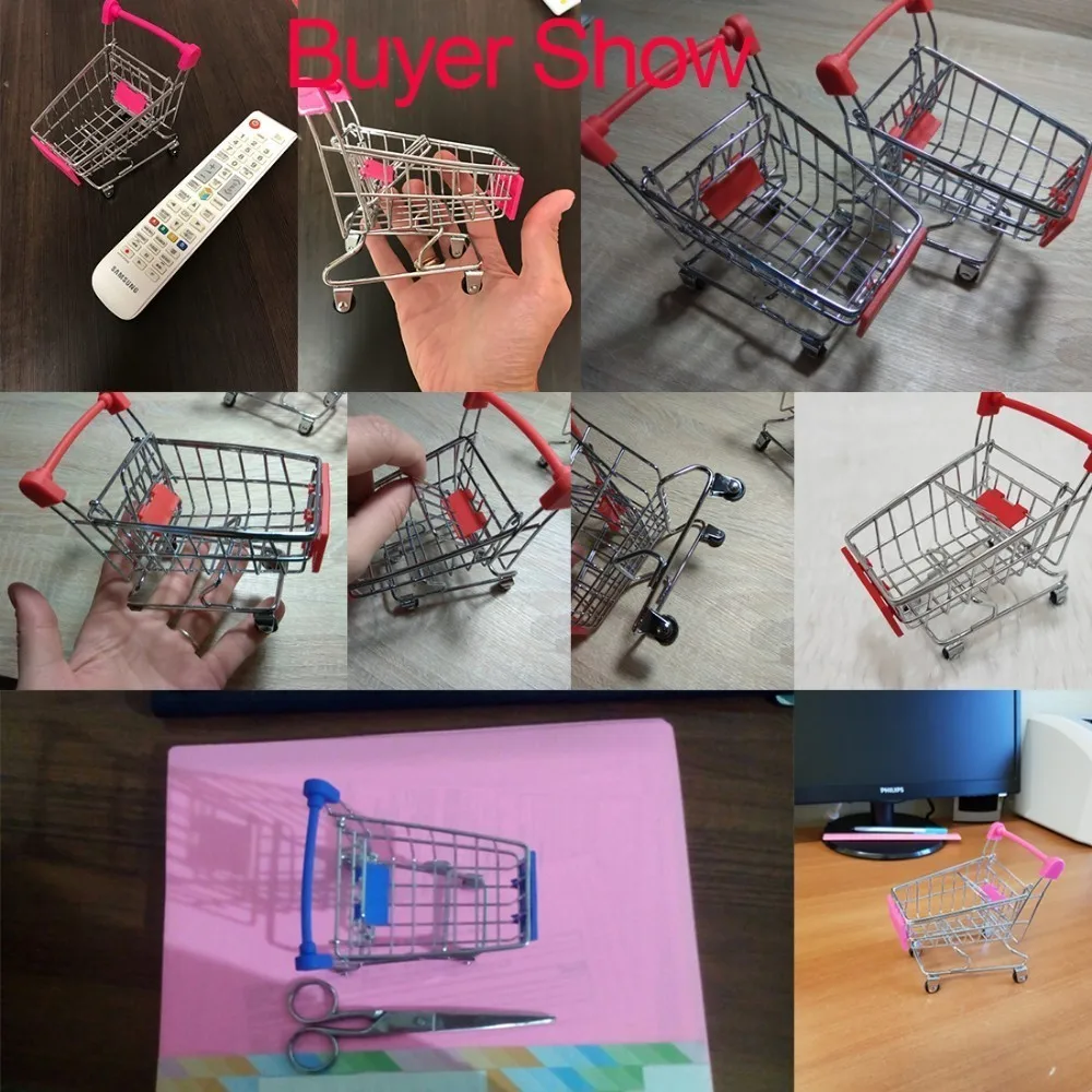 Креативная мини-детская ручная тележка, имитация маленькой тележки для супермаркета, корзина для покупок, игрушки для ролевых игр, коляски 12*8,5*11 см