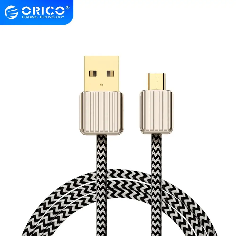 Кабель для быстрой зарядки ORICO плетеный в стиле чемодана USB к Micro Type C