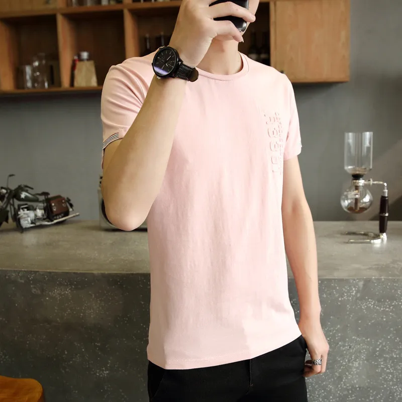 

Casual Sports Fitness Clothes Men's Short Sleeve T-Shirt Running Training Basketball Cotton Round Neck T-Shirt