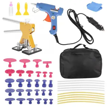 

auto repair tool 45pcs/Set Metal Dent Puller Removal Repair Tool Kit with 12V 20W Car Charger Glue Gun removing dents