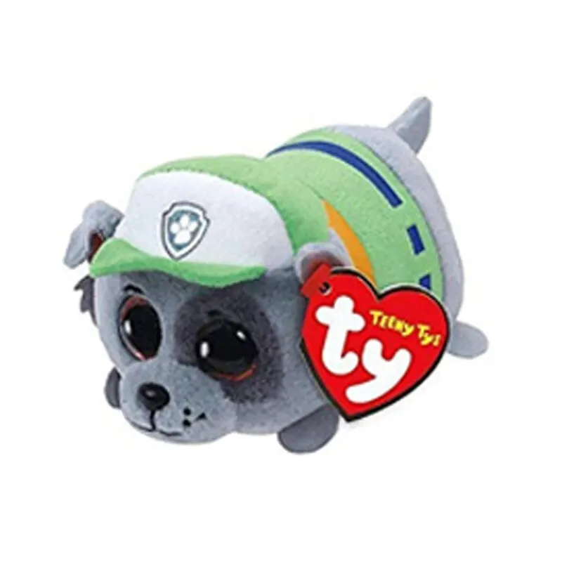 Teeny Rocky Ty Paw Patrol плюшевые игрушки животных Эверест Рокки Marshall Скай зума щебень погоня трекер собака кукла 15 см - Цвет: Teeny Rocky
