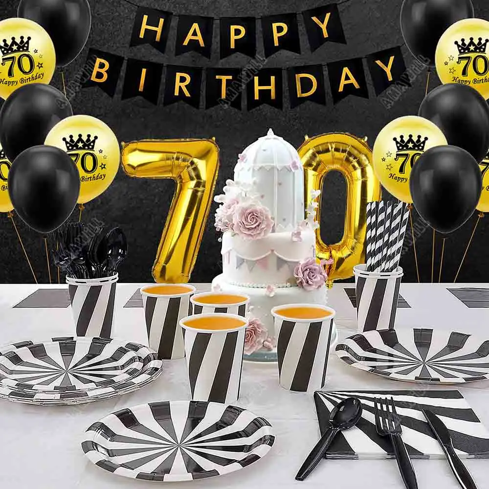 Decoration 70th Birthday Party | Happy 70th Birthday Decorations ...