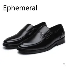 Деловая обувь для джентльменов обувь на мягкой плоской подошве с круглым носком на платформе, свадебные мужские слипоны, Высококачественная прошитая обувь черного цвета, 48-38