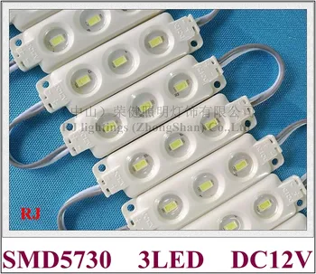

high quality high brightness injection LED module waterproof SMD 5730 LED advertising light module DC12V 1.44W 3 led IP66