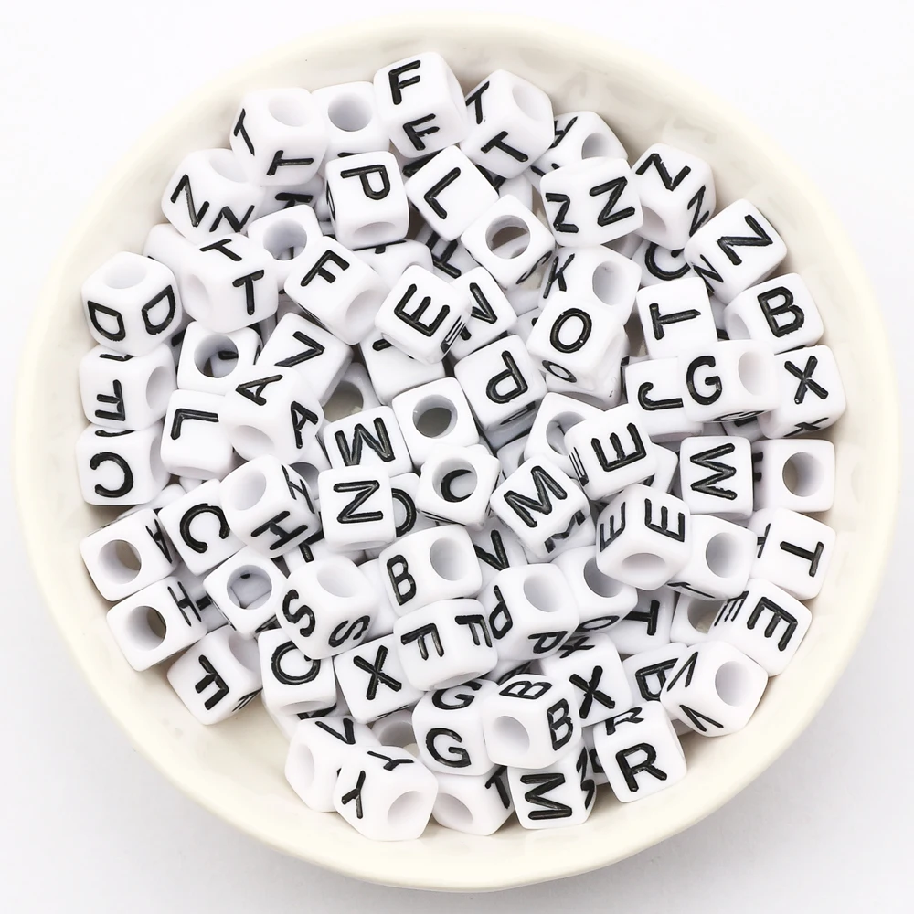 Square Alphabet Letter Beads 5