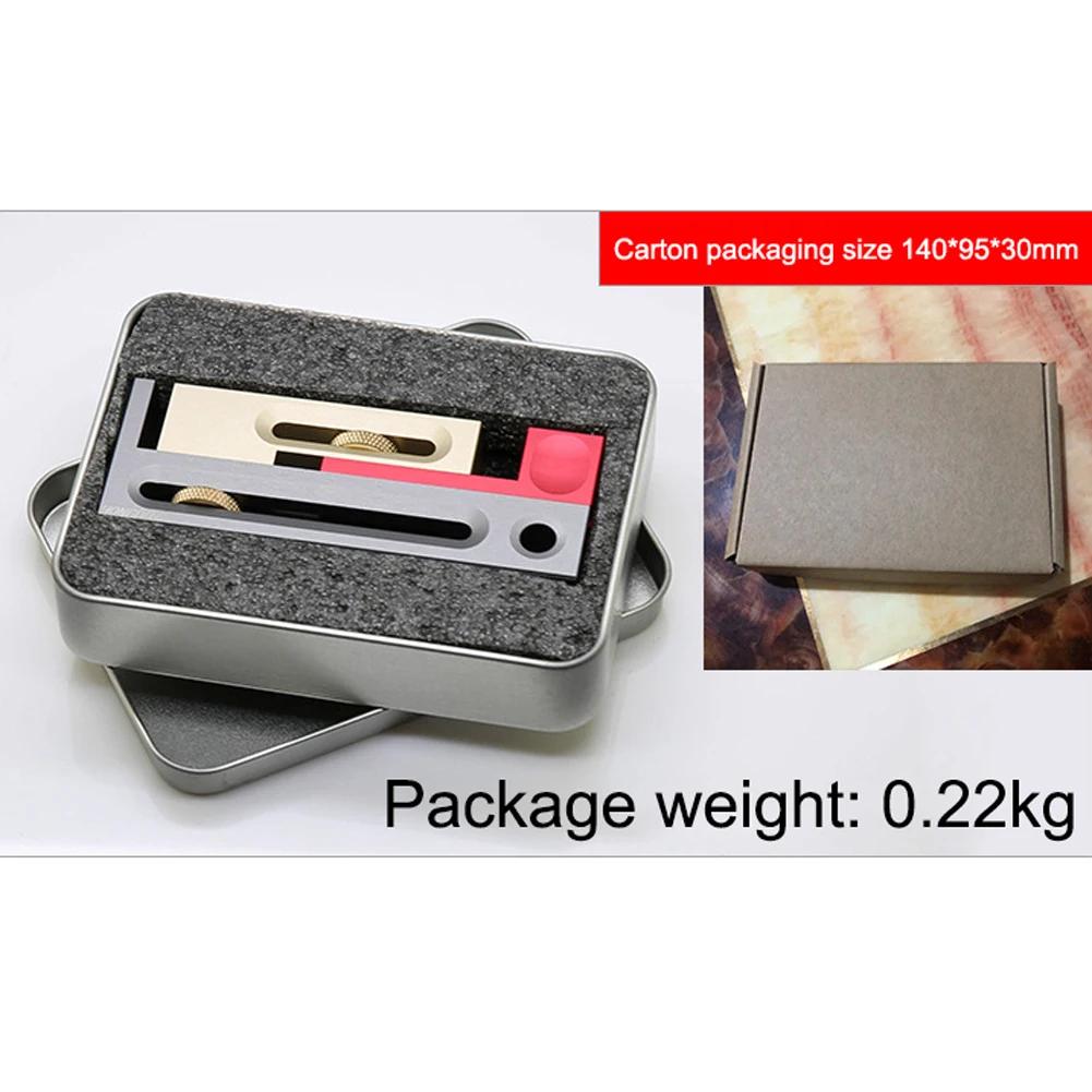  Table Saw Slot Adjuster Mortise and Tenon Tool Movable Measuring Block Tenon Maker Length Compensat