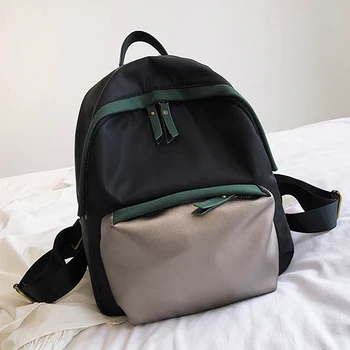 

Casual Solid Color Waterproof Women Female Small Backpack Nylon Travel Backpack Daypack For Girls Teenage Mochila Feminina