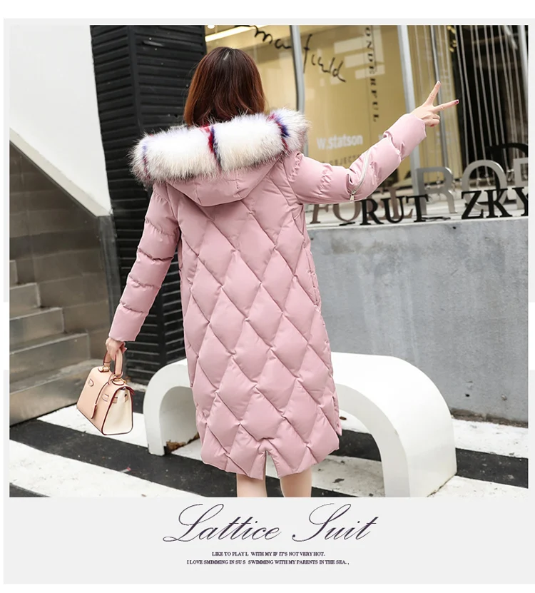 Cotton Coat Women's Mid-length Winter New Style Korean-style INS down Coat Dongdaemun down Feather Cotton-padded Clothes Co