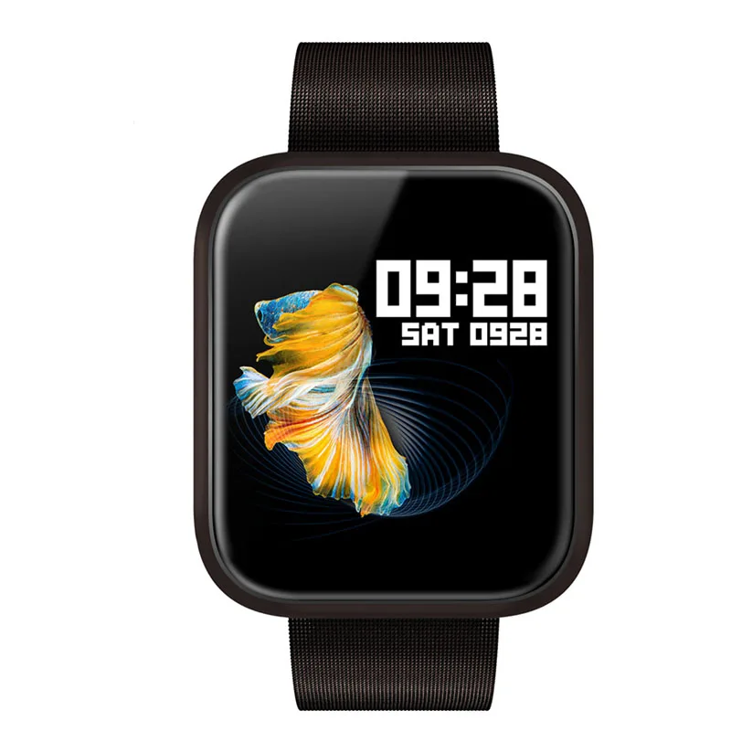 Женские IP68 Водонепроницаемые Смарт-часы P70 P68 Bluetooth 4,0 Смарт-часы для Apple IPhone xiaomi LG монитор сердечного ритма фитнес-трекер - Цвет: P70-black steel