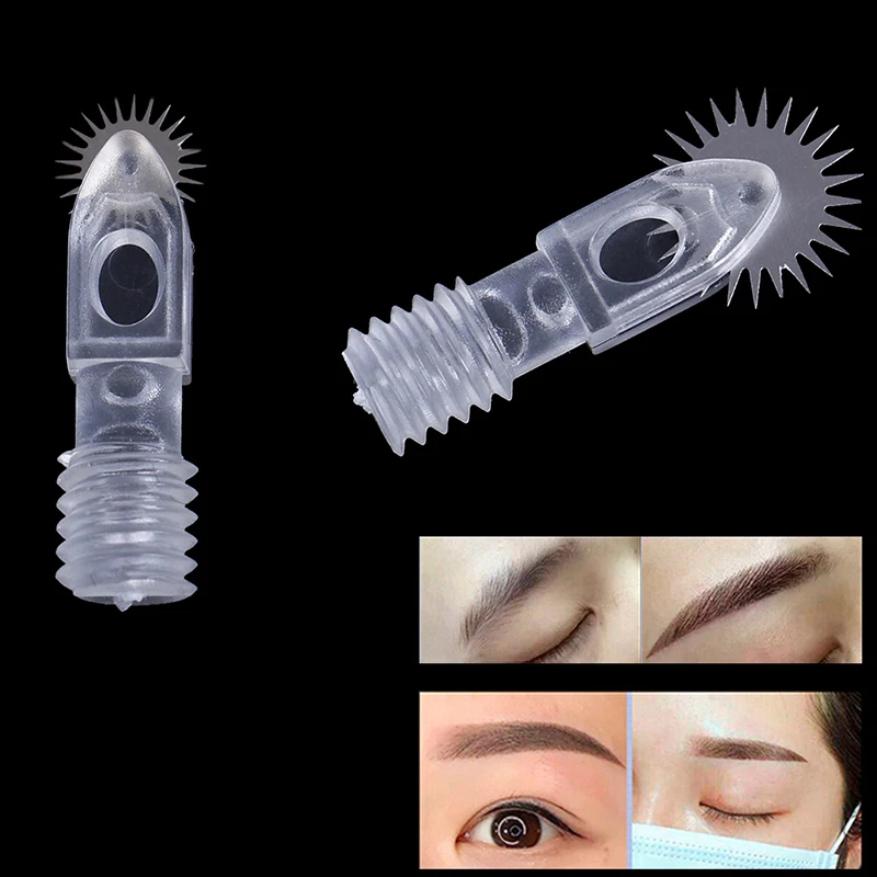 

3/10Pcs 6.5/10mm Disposable Roller Microblading Needle Tattoo Eyebrows Fog Embroidery Pin For Permanent Makeup Micro Manual Pens