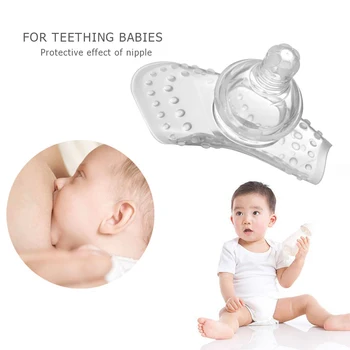 

Nipple Protective Cover Anti-bite Suction Breast-feeding Inverted Nipple Shield for Home Women Children Breast Ornament