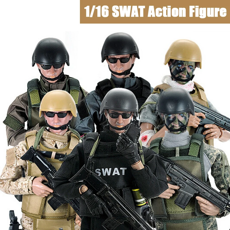 6 Stücke 1:16 Skala Kunststoff Amerikanischen Soldaten Action figuren Armee 