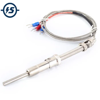 

Type-K Sensor M5*40 Thermocouple Probe Temperature Tester Platinum Resister Waterproof Metal Shielded Wire -200-400 Celsuis