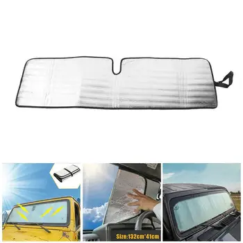 

Factory Supply Auto Front Windshield SunShade For Jeep UV Wrangler JK Car Solar 1997-2018+ Rays Protector Window Cover Viso F5Q9