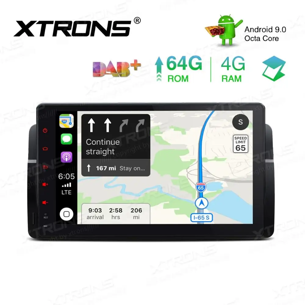 Clearance 9" 4GB RAM 64GB ROM Android 9.0 Pie OS Car Multimedia GPS Radio for MG ZT 2001-2005 with External DAB+ Receiver Box Support 3