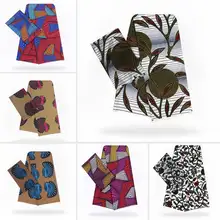 Имитация шелковой ткани африканская ткань с принтом 4+ 2 ярдов африканская ткань нигерийская Анкара Африканский Воск tissu! YB02