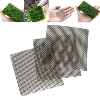 

5pc 8x8cm Stainless Steel Wire Mesh Pad Aquarium Fish Tank Water Grass Plants Fixed Net