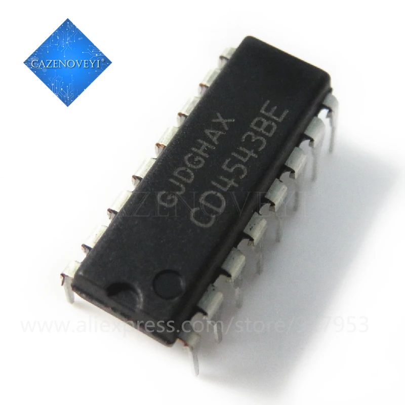 

10pcs/lot CD4543BE DIP16 CD4543 DIP 4543BE DIP-16 new and original IC In Stock