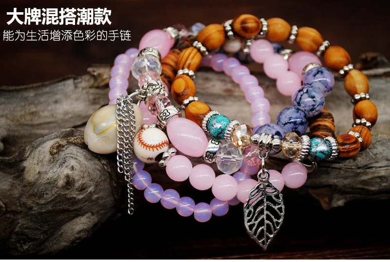 Vsco браслеты צnatural natural натуральный камень Цыганский браслет chakra женский браслет bransoletka muszelki pareja бижутерия с натурал