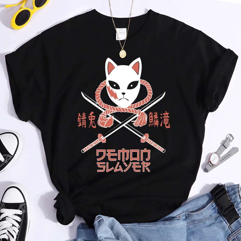 DEMON SLAYER -SABITOprints женская футболка в стиле хип-хоп тонкая уличная одежда высокого