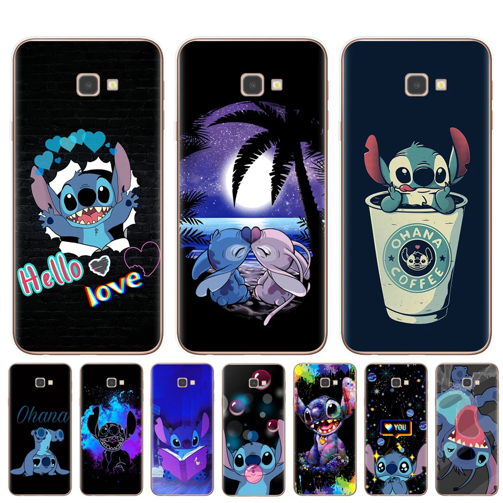 

Cute cartoon Disneys Stitch Soft TPU Phone Case For Samsung J3 J5 J7 2016 2017 J4 J6 Plus 2018 Note 8 9 10 Pro Cover Coque Capa