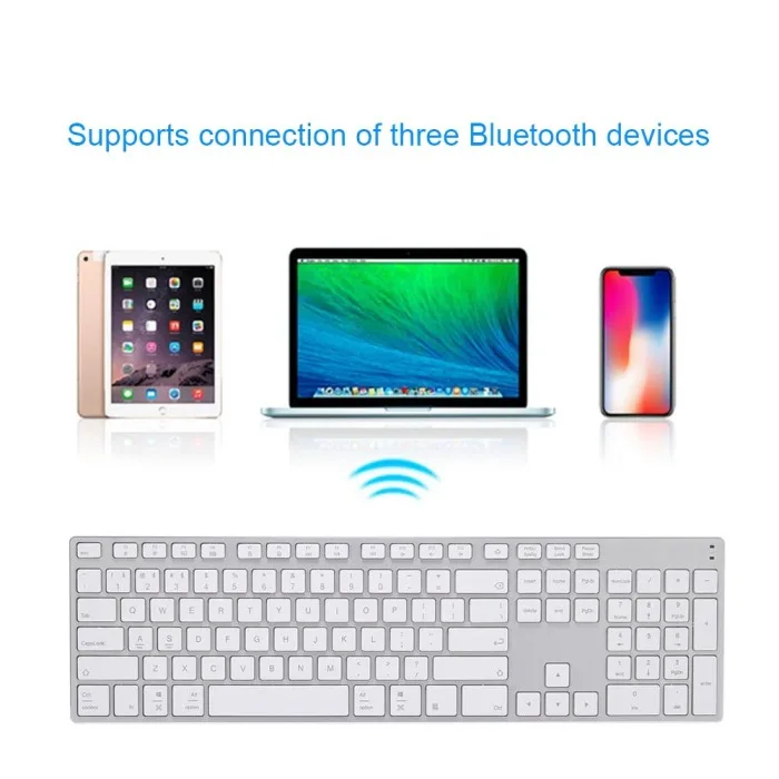 Беспроводная клавиатура Bluetooth 3,0 из алюминиевого сплава для планшетного ноутбука с поддержкой системы iOS Windows SP99