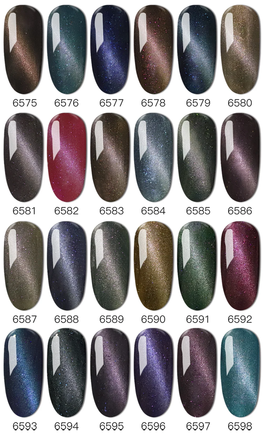 6 pcs/set Magnet Gel Polish for Nail Manicure