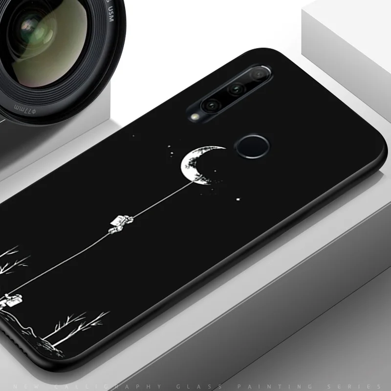 TPUBLK505 Чехол для huawei Honor 10 Lite, черный чехол из ТПУ для Honor 10 10i Universe, чехол для телефона, защитный бампер на Honor 10i - Цвет: TPUBLK505