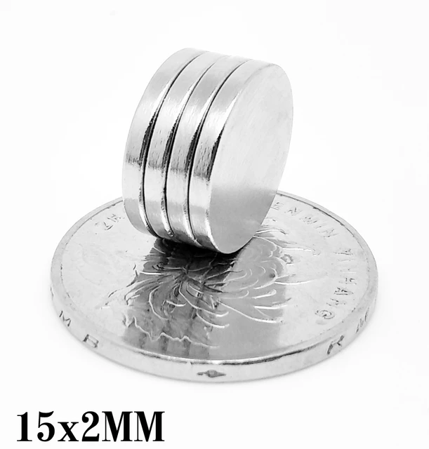 10 50 100PCS/LOT Button Magnets 15*2 Disc Neodymium Strong