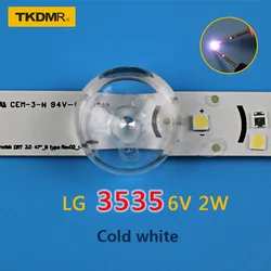 TKDMR – rétroéclairage LED LCD blanc froid, 2W 6V 3535, 50 pièces, Application TV, livraison gratuite 