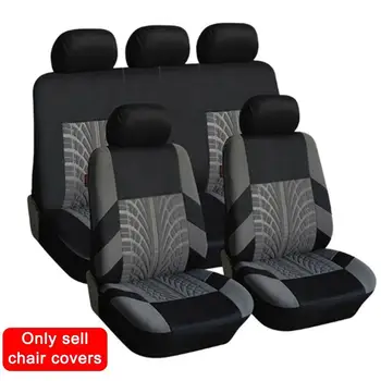 

9PCS Universal Front & Rear Full Auto Car Seat Cover Mat Protector Cushion Set For 2 Seats