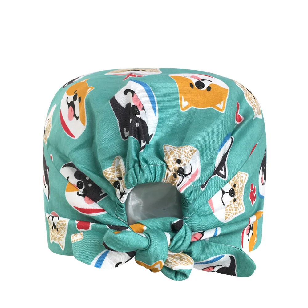 VIAOLI men women medical scrubs pharmacy Work Cap surgery nurse Hat Oral cavity Dental Clinic Pet Veterinary Surgical Cap087