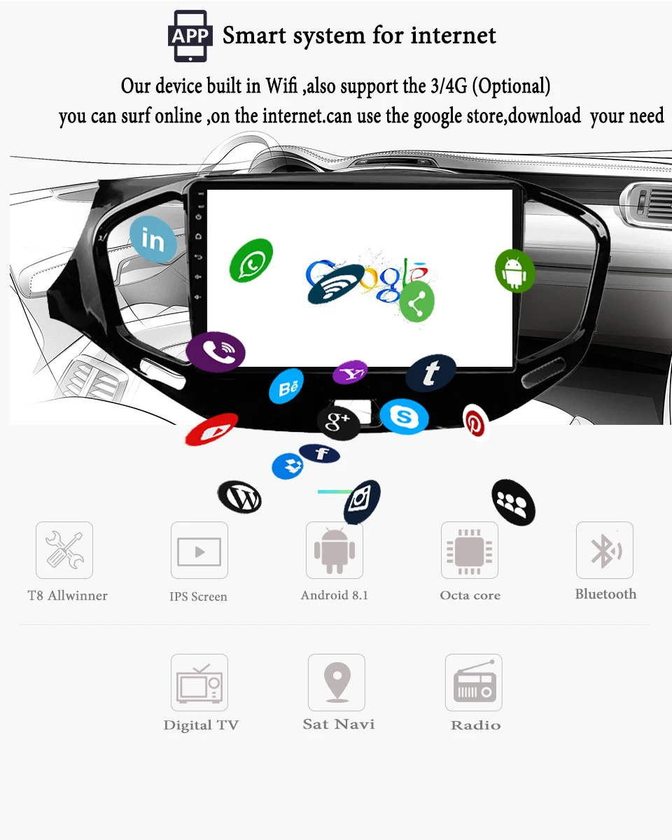 Sale Octa Core 2 Din Stereo Android 9.1 Car Radio For LADA Vesta Cross 2015 2017 2019 GPS Navigation DVD Player Bluetooth Headunit 4