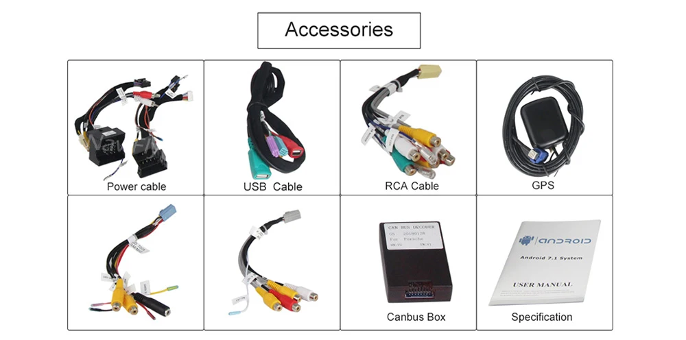 Cheap NaviFly IPS DSP Android 9.0 car multimedia player for Porsche Cayenne 2003-2010 & Cayenne S 2003-2010 & Cayenne GTS 2003-2010 6