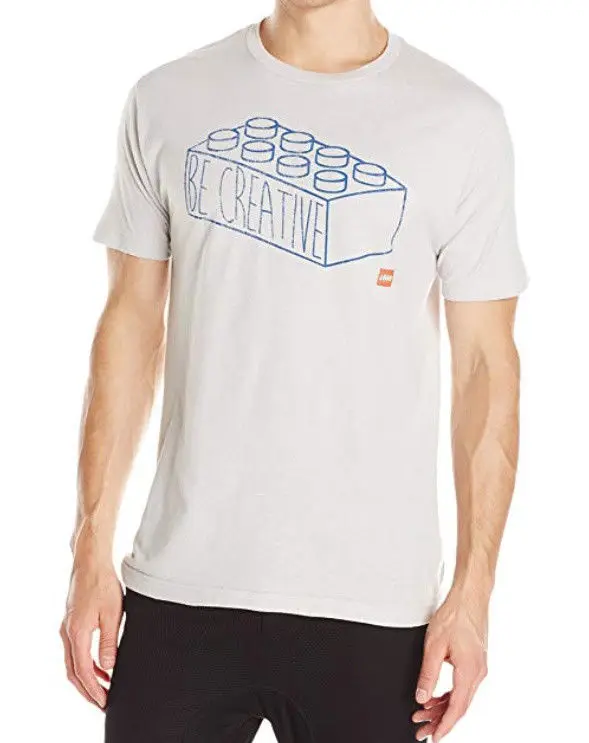 Lego BE CREATIVE LOGO LEGO BRICK BLOCK T-Shirt NWT Licensed & Official,Mens T Shirt Summer O Neck 100% Cotton cheap wholesale