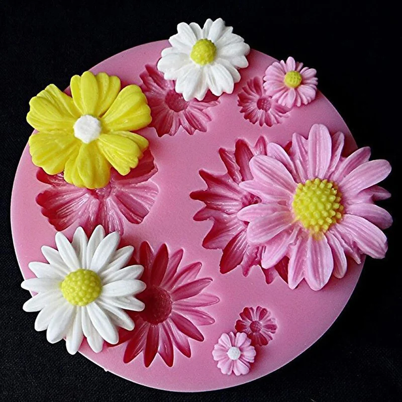 3d силиконовые формы в виде цветка Fondant (сахарная) ремесло торт Конфета шоколад