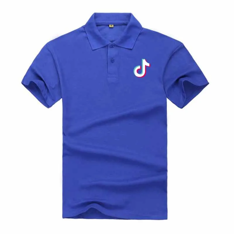 2019 New Dithering picture High Quality Men Business Casual Polo shirt Print Cotton Polo Homme Male Summer Shirt Tops Men