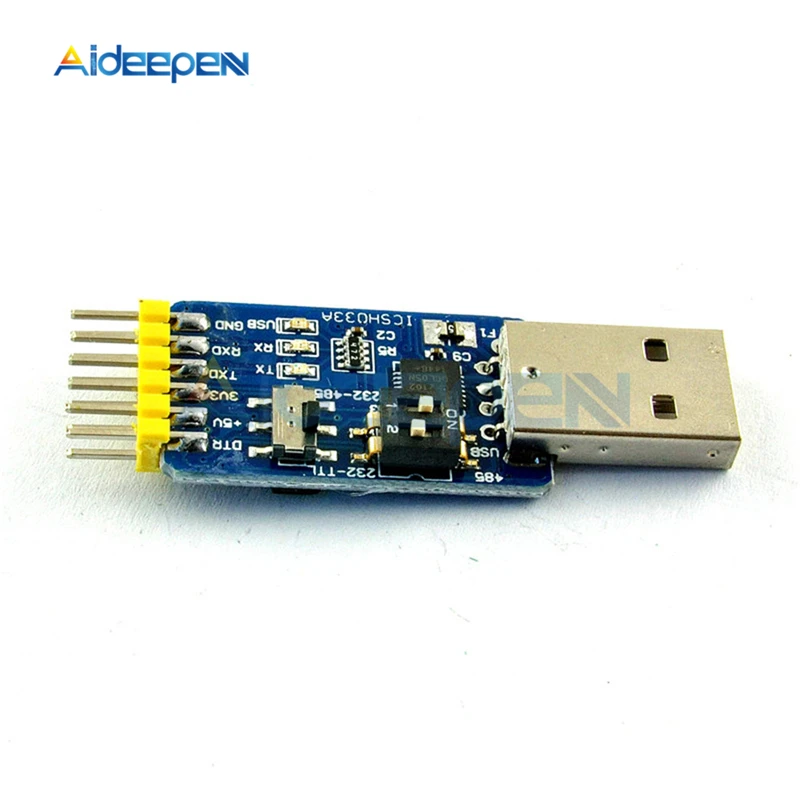 6 в 1 многофункциональный интерфейс преобразования модуль CP2102 USB в ttl RS232 RS485 плата преобразования последовательный порт Модуль 3,3 В/5 В