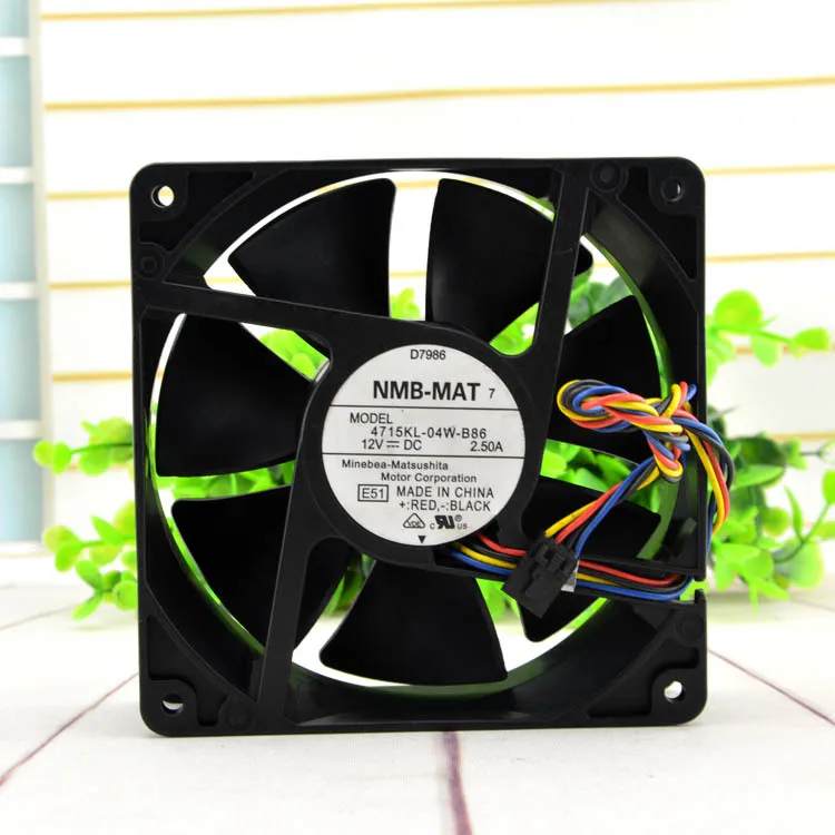 Для NMB 1238 double ball 12V2. 5A 4715KL-04W-B86 Dell PE800 серверный вентилятор