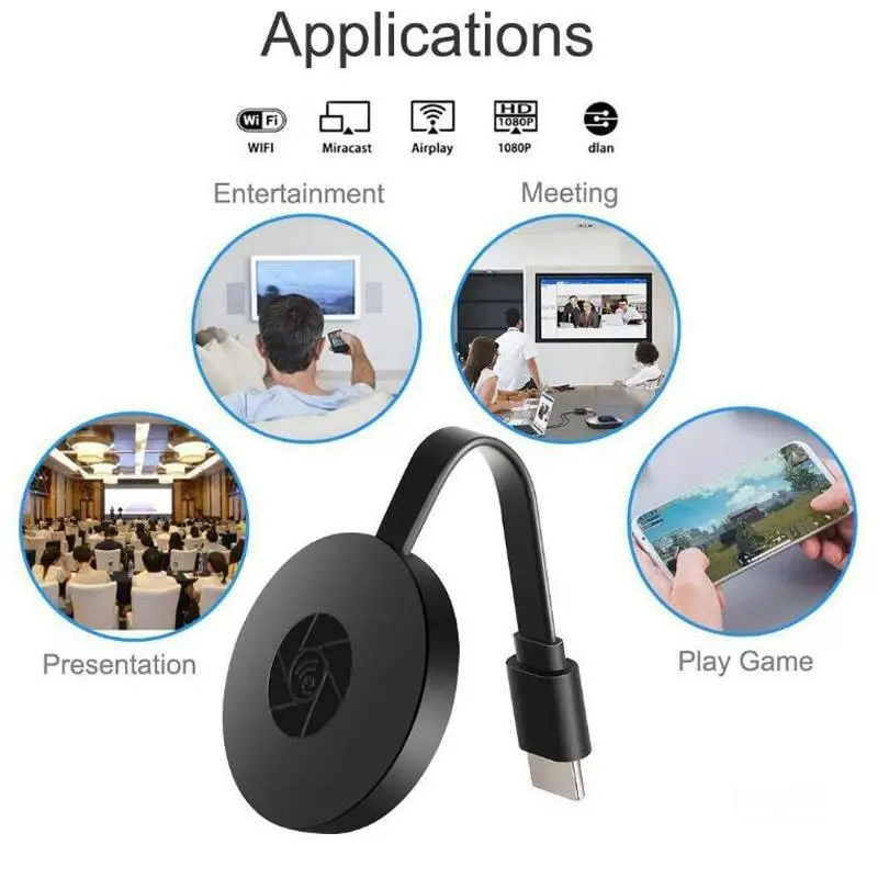 2,4G 5G беспроводной HDMI Android tv stick Miracast Airplay Wifi Дисплей приемник ключ зеркальное отображение медиа стример хром Google Home