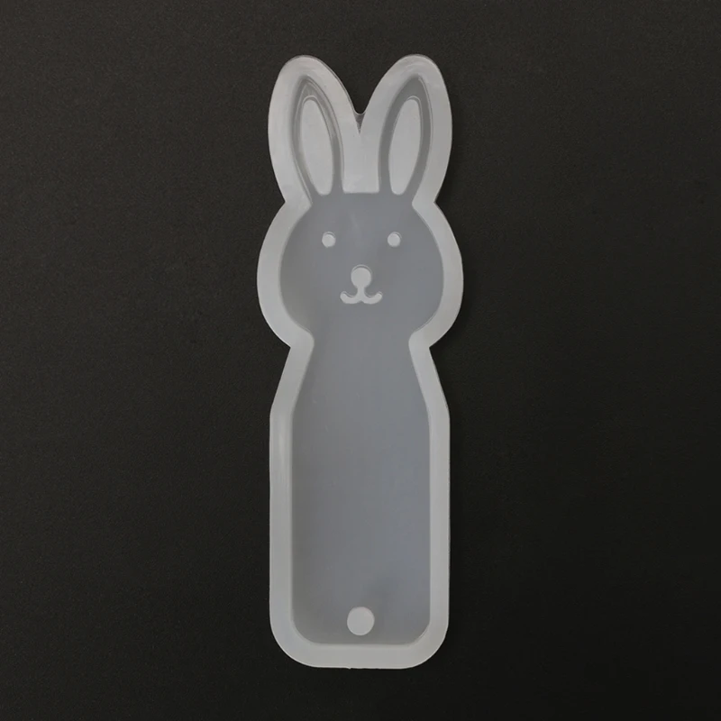 

Silicone Mold DIY Bookmark Cute Rabbit Mirror Crafts Jewelry Making Epoxy Resin Y4QB