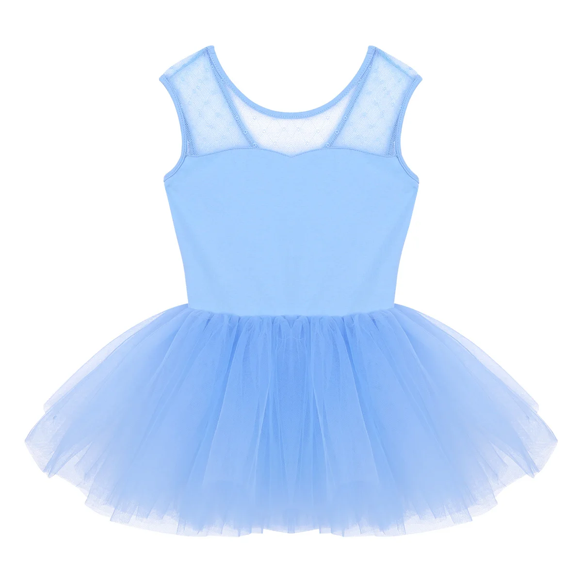 Ballet Dress Kids Cotton Ballet Tutu Dress Leotard Girl Mesh Splice U-shaped Back Gymnastics Dancewear Ballerina Party Costumes,ballet leotard,ballet dress,girls dance costumes,tutu skirt