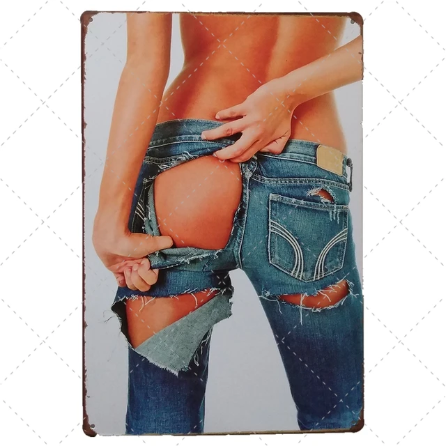 Sexy girl fart in jeans